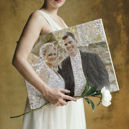 Individuelles Fotomosaik - Hochzeitsgeschenk