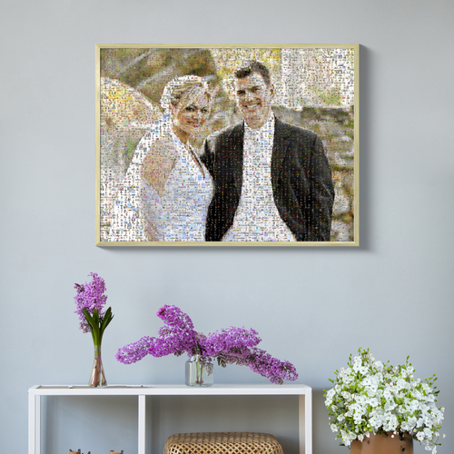 Individuelles Fotomosaik - Hochzeitsgeschenk