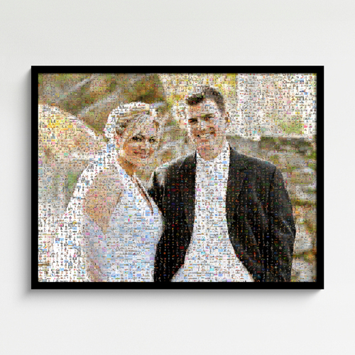 Erstelle dein Fotomosaik-Hochzeitsgeschenk mit persönlichen Bildern