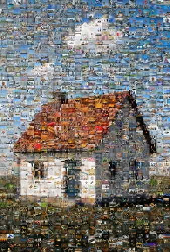 Mosaikbild aus vielen Fotos – erstelle jetzt dein Bauprojekt aus Baustellenbildern