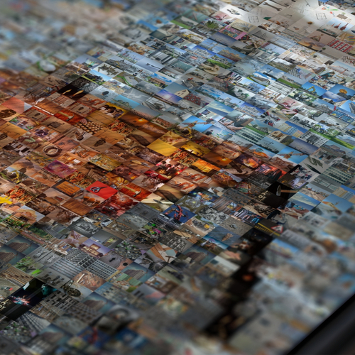 Mosaikbild aus vielen Fotos – erstelle jetzt dein Bauprojekt aus Baustellenbildern