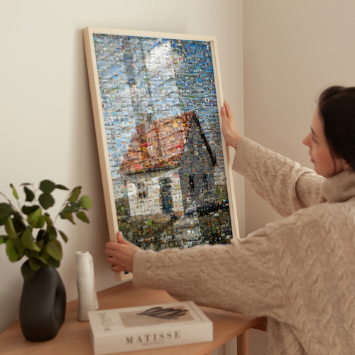 Mosaikbild aus vielen Fotos – erstelle jetzt dein Bauprojekt aus Baustellenbildern