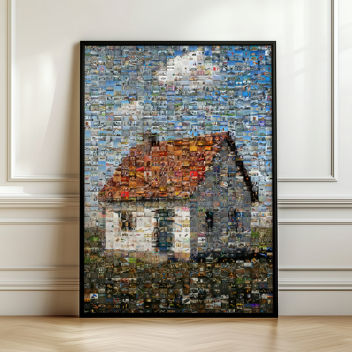 Mosaikbild aus vielen Fotos – erstelle jetzt dein Bauprojekt aus Baustellenbildern