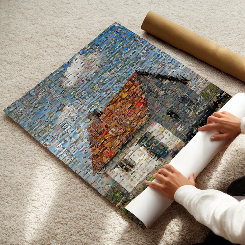 Mosaikbild aus vielen Fotos – erstelle jetzt dein Bauprojekt aus Baustellenbildern