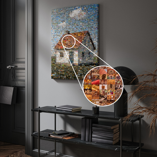 Mosaikbild aus vielen Fotos – erstelle jetzt dein Bauprojekt aus Baustellenbildern