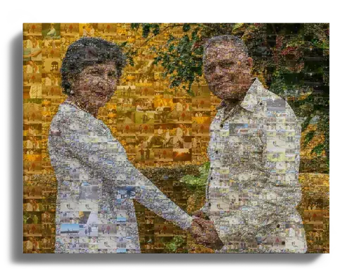 Individuelles Fotomosaik - Hochzeitsgeschenk