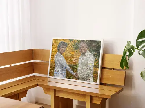 Individuelles Fotomosaik - Hochzeitsgeschenk