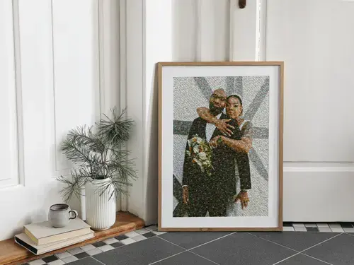 Individuelles Fotomosaik - Hochzeitsgeschenk