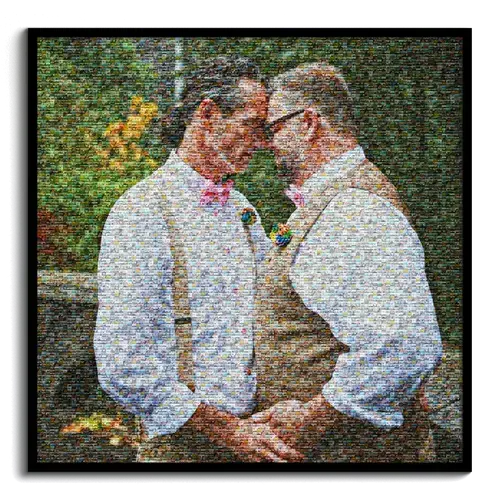 Individuelles Fotomosaik - Hochzeitsgeschenk