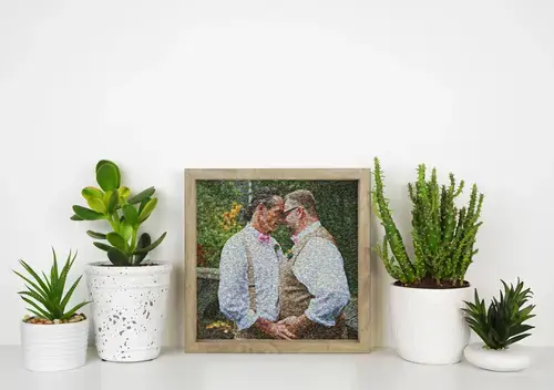 Individuelles Fotomosaik - Hochzeitsgeschenk